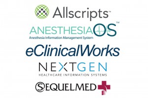 EHR service providers AllScripts AnesthesiaOS eClinicalWorks NextGen SequelMed