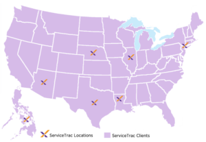 Servicetrac map